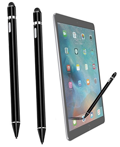 Callstel iPad Stift: 2er-Set aktive Touchscreen-Eingabestifte mit Akku, auch kompatibel zu iPad Pro (Tablet Pen, Stylus Pen, Aktiver Kapazitiver) von Callstel