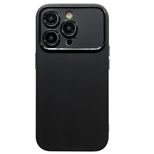 Callyue Schutzhülle für iPhone 15 Pro Max, erhöhte Kanten schützen Kamera und Bildschirm, ultradünn, stoßfest, Schwarz von Callyue