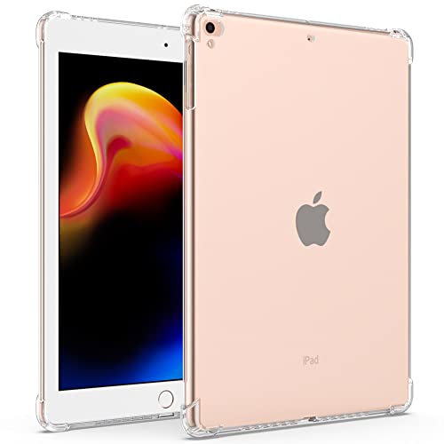 Hülle für iPad 9.7 (altes Modell) 2018 2017 / iPad Air 2 / iPad Air 1, Slim Light Soft TPU Side Corner Protective Cover Case, Clear von Callyue