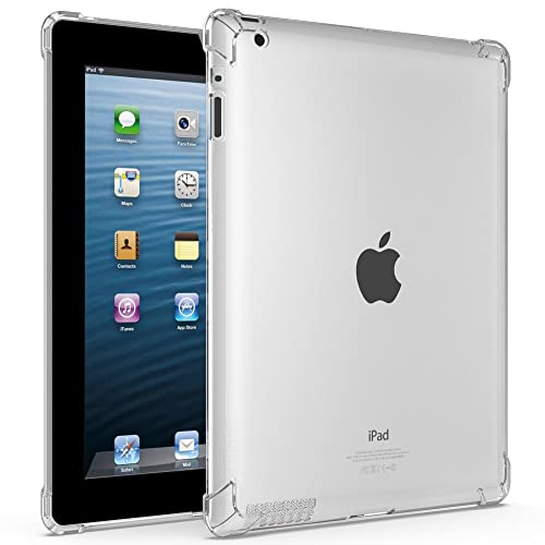 Schutzhülle für iPad 2./3./4. Generation (altes Modell), dünn, leicht, weich, TPU, Seitenecke, transparent von Callyue