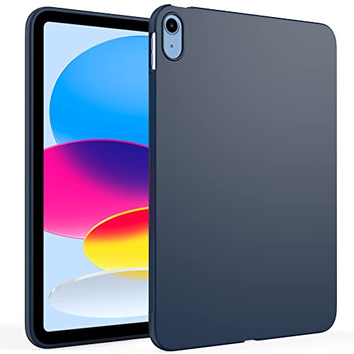 iPad 10th Generation Hülle, Slim Light Soft TPU Side Corner Protective Cover Case for iPad 10th Generation 10.9 Inch (2022 Model), Navy von Callyue