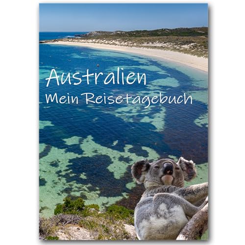Reisetagebuch Australien zum Selberschreiben | Tagebuch - Notizbuch mit viel Abwechslung, spannenden Aufgaben, tollen Fotos uvm | gestalte deinen individuellen Reiseführer | Geschenkidee | Calmondo von Calmondo