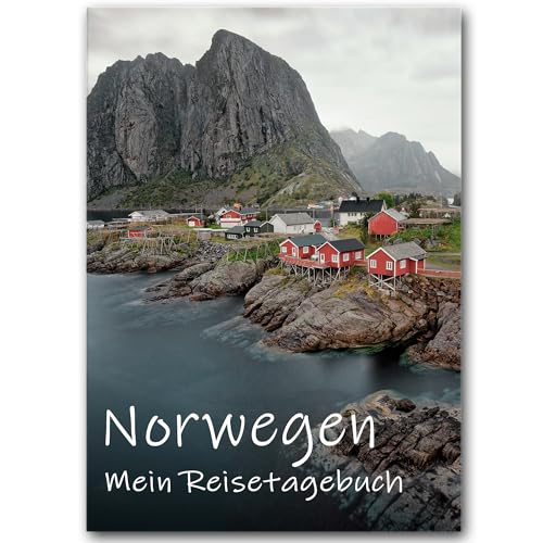 Reisetagebuch Norwegen zum Ausfüllen | Tagebuch mit viel Abwechslung, spannenden Aufgaben, tollen Fotos uvm. | gestalte deinen individuellen Reiseführer für Skandinavien | Calmondo von Calmondo