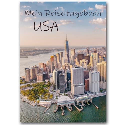 Reisetagebuch USA zum Ausfüllen | Tagebuch - Notizbuch mit viel Abwechslung, spannenden Aufgaben, tollen Fotos uvm | gestalte deinen individuellen Reiseführer für Amerika | Calmondo von Calmondo