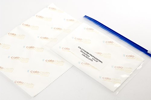 Calotherm MF1210 Calocloth Pro Mikrofaser-Reinigungstuch für optische Linsen, Größe M, 30,5 x 25,4 cm, Weiß, 2 Stück von Calotherm