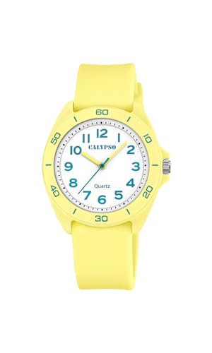 CALYPSO Uhr Für Kind K5833/1 Junior Collection Multi Silikon Case GelbSilikon Band von Calypso