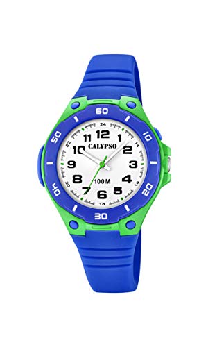 Calypso Jungen Analog Quarz Uhr mit Silikon Armband K5758/5 von Calypso