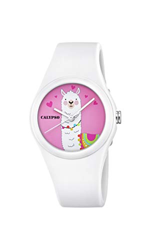 Calypso Mädchen Analog Quarz Uhr mit Plastik Armband K5789/1 von Calypso