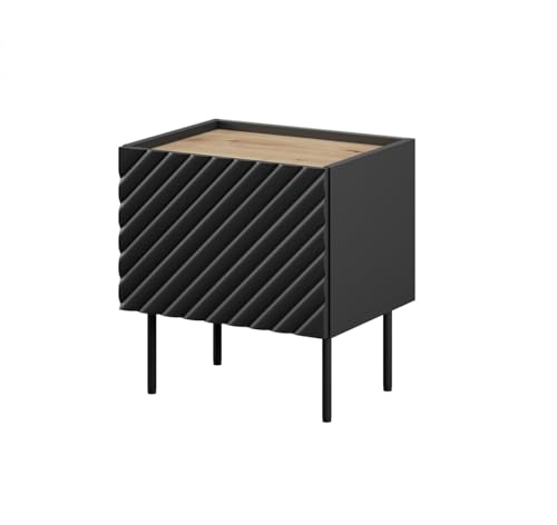 Cama ONDA Table de Chevet 2 pcs. 50x40x54 Noir Cama ONDA Table de Chevet 2 pcs. 50x40x54 Noir von Cama MEBLE