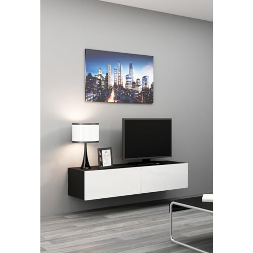 Cama TV Stand VIGO 140 30/140/40 Black/White Gloss von Cama MEBLE