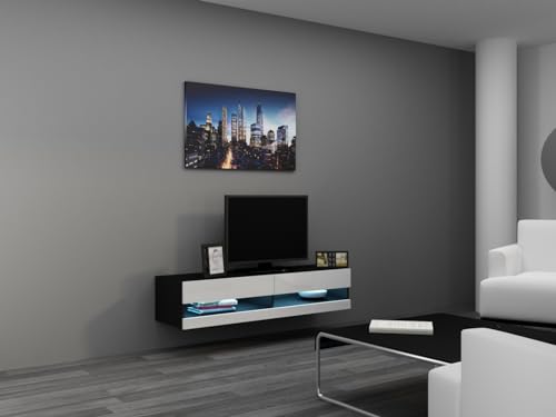 Cama TV Stand VIGO New 30/140/40 Black/White Gloss von Cama MEBLE