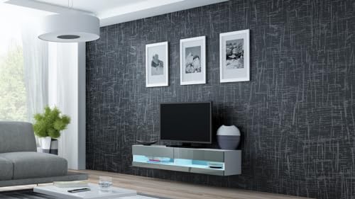 Cama TV Stand VIGO New 30/140/40 White/Grey Gloss von Cama MEBLE