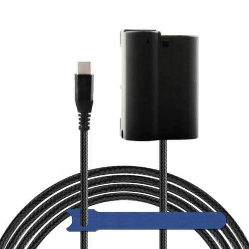 Camaisa EP-5B DC Koppler Typ-C geflochtenes Kabel zu EN-EL15 Dummy-Akku für Nikon Z5 Z6 Z6II Z7 Z7II Z8 D500 D610 D750 D780 D800 D800e D810 D810a D850 D7000 D7100 D7200 D7500 Kameras. Camaisa EP-5B DC Koppler Typ-C geflochtenes Kabel zu EN-EL15 Dummy-Akku für Nikon Z5 Z6 Z6II Z7 Z7II Z8 D500 D610 D750 D780 D800 D800e D810 D810a D850 D7000 D7100 D7200 D7500 Kameras. von Camaisa