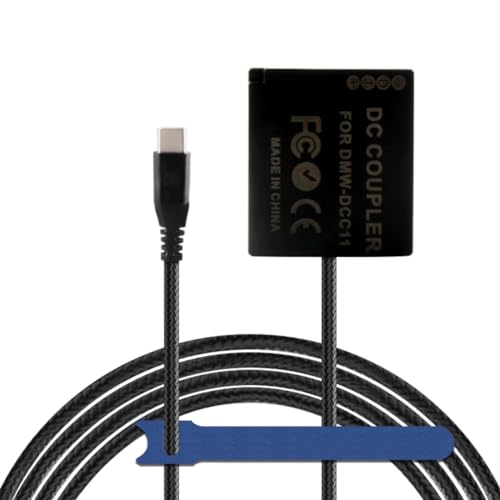 Camaisa Geflechtkabel Type-C zu DMW-DCC11 DC-Koppler BLG10 BLE9 Dummy-Akku für Panasonic DMC-GF5 GF6 GX80 GX85 LX100K GX7 GX9 TZ80 ZS60 TZ85 G100 Camaisa Geflechtkabel Type-C zu DMW-DCC11 DC-Koppler BLG10 BLE9 Dummy-Akku für Panasonic DMC-GF5 GF6 GX80 GX85 LX100K GX7 GX9 TZ80 ZS60 TZ85 G100 von Camaisa