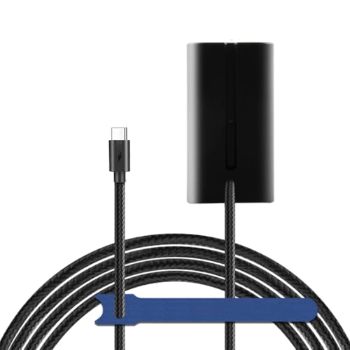 Cmaisa Geflochtenes Kabel TYPE-C zu NP-F550 DC Koppler NP-F550 Dummy Batterie für Sony NP-F970 F960 F750 F550 Decode DK-415 Cmaisa Geflochtenes Kabel TYPE-C zu NP-F550 DC Koppler NP-F550 Dummy Batterie für Sony NP-F970 F960 F750 F550 Decode DK-415 von Camaisa