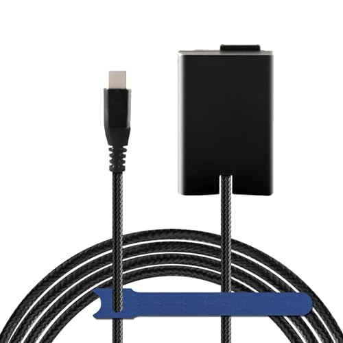 Camaisa Geflochtenes Kabel Type-C auf EP-5G DC-Koppler EN-EL25 Dummy-Akku für Nikon Z30 Z50 ZFC-Kameras Camaisa Geflochtenes Kabel Type-C auf EP-5G DC-Koppler EN-EL25 Dummy-Akku für Nikon Z30 Z50 ZFC-Kameras von Camaisa