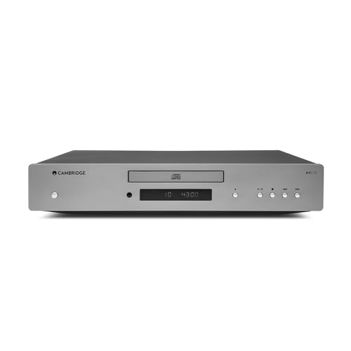 Cambridge Audio AXC35 - Separater CD-Player für HiFi-Anlage mit lückenloser Wiedergabe und Wolfson DAC mit Digitalausgang - Lunar Grey von Cambridge Audio