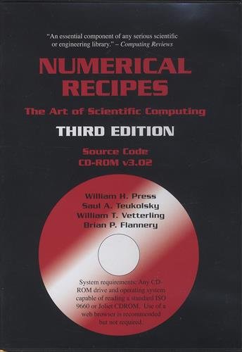 Numerical Recipes Source Code v3.0,CD-ROM: The Art of Scientific Computing von Cambridge University Press