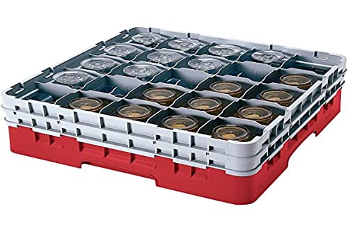 Cambro 30S1114 Camrack Polypropylen Körbe für Stiel und Bechergläser mit 30 Fächern, 1/1 Grösse, Preiselbeere, 7.94cm Durchmesser, 29.8cm Maximale Höhe, 2 Stück Cambro 30S1114 Camrack Polypropylen Körbe für Stiel und Bechergläser mit 30 Fächern, 1/1 Grösse, Preiselbeere, 7.94cm Durchmesser, 29.8cm Maximale Höhe, 2 Stück von Cambro