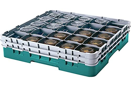 Cambro 30S434 Camrack Polypropylen Körbe für Stiel und Bechergläser mit 30 Fächern, 1/1 Grösse, Türkis, 7.94cm Durchmesser, 13.3cm Maximale Höhe, 4 Stück Cambro 30S434 Camrack Polypropylen Körbe für Stiel und Bechergläser mit 30 Fächern, 1/1 Grösse, Türkis, 7.94cm Durchmesser, 13.3cm Maximale Höhe, 4 Stück von Cambro