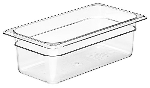 Cambro 747431 Gastronormbak, 1/3 GN, 325mm Länge x 176mm Breite x 100mm Höhe, Klar, 6 Stück von Cambro