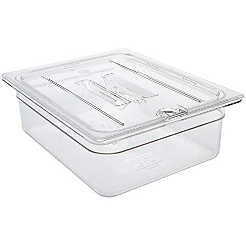 Cambro 747681 Deksel met Lepeluitsparing en Greep, 1/6 GN, Klar, 6 Stück von Cambro