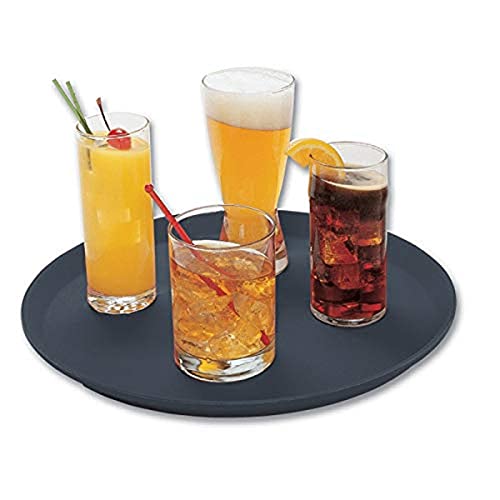 Cambro 842319 Rutschfester Camtread-Behälter, Oval, 685mm x 560mm, Schwarz, 6 Stück von Cambro