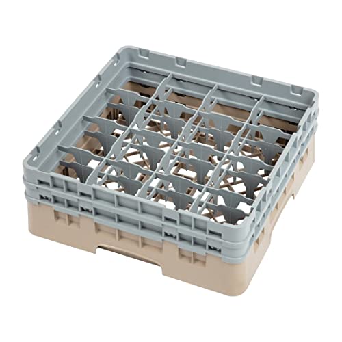 Voetglazenkorf m/2 opzetstukken 500x500 H 184mm max 133mm 16 comp. Cambro 16S434-184 Beige Voetglazenkorf m/2 opzetstukken 500x500 H 184mm max 133mm 16 comp. Cambro 16S434-184 Beige von Cambro