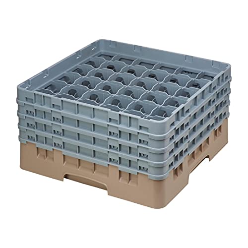 Voetglazenkorf m/4 opzetstukken 500x500 H 267mm max 215mm 36 comp. Cambro 36S800-184 Beige von Cambro