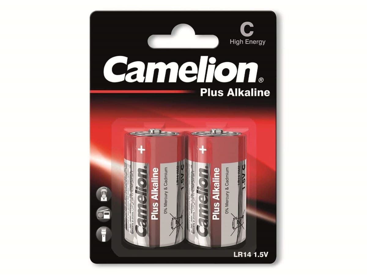 CAMELION Baby-Batterie, Plus-Alkaline, LR14, 2 Stück von Camelion