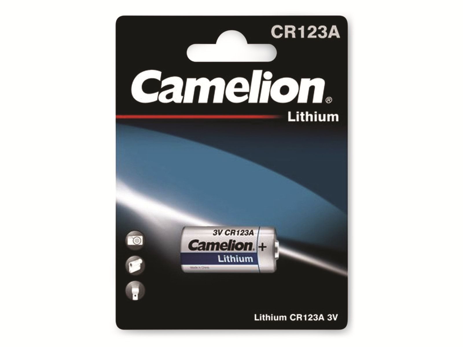 CAMELION Lithium-Batterie CR 123A CR123A / 3 Volt / BP1 von Camelion