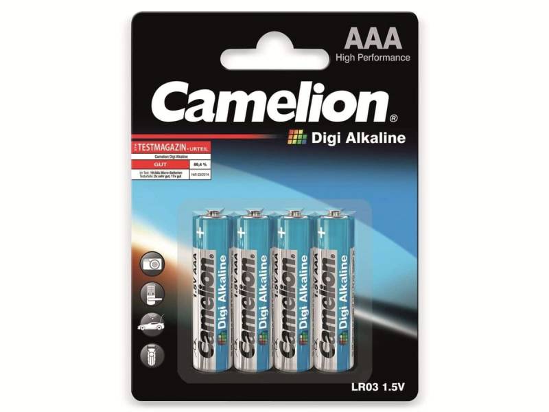 CAMELION Micro-Batterie, Digi-Alkaline, LR03, 4 Stück von Camelion