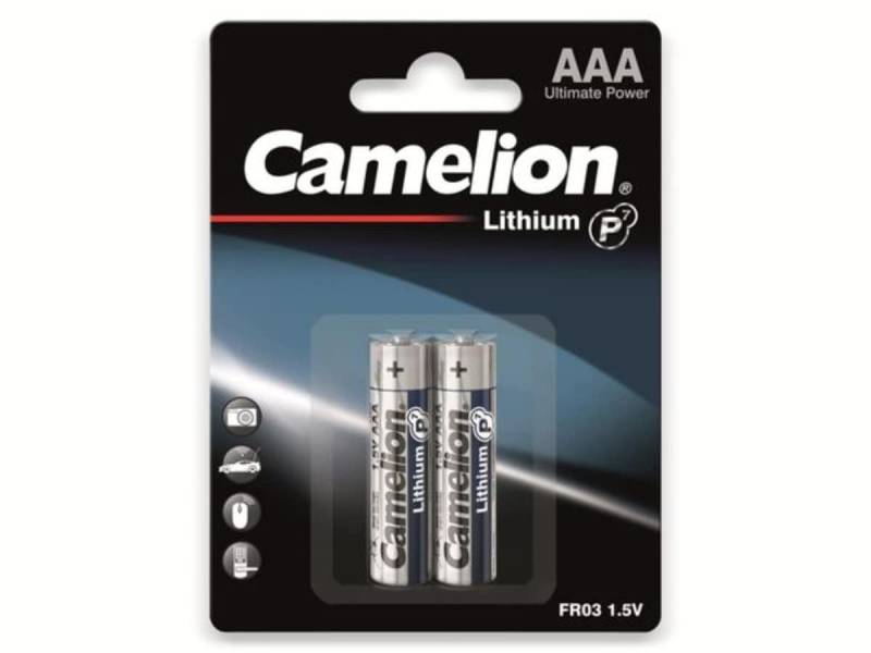 CAMELION Micro-Batterie, Lithium, FR03, 2Stück von Camelion