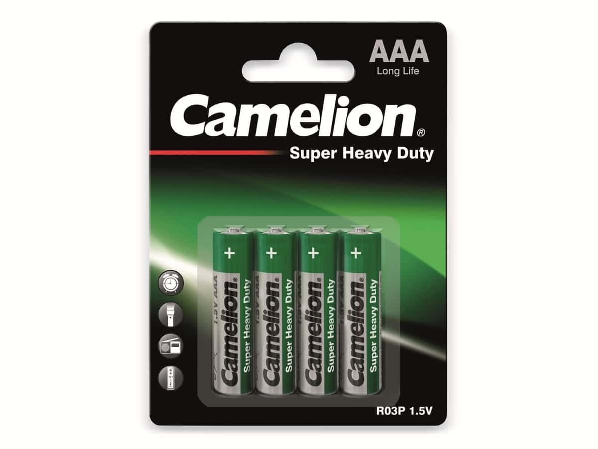 CAMELION Micro-Batterie, Super Heavy Duty 4 Stück von Camelion