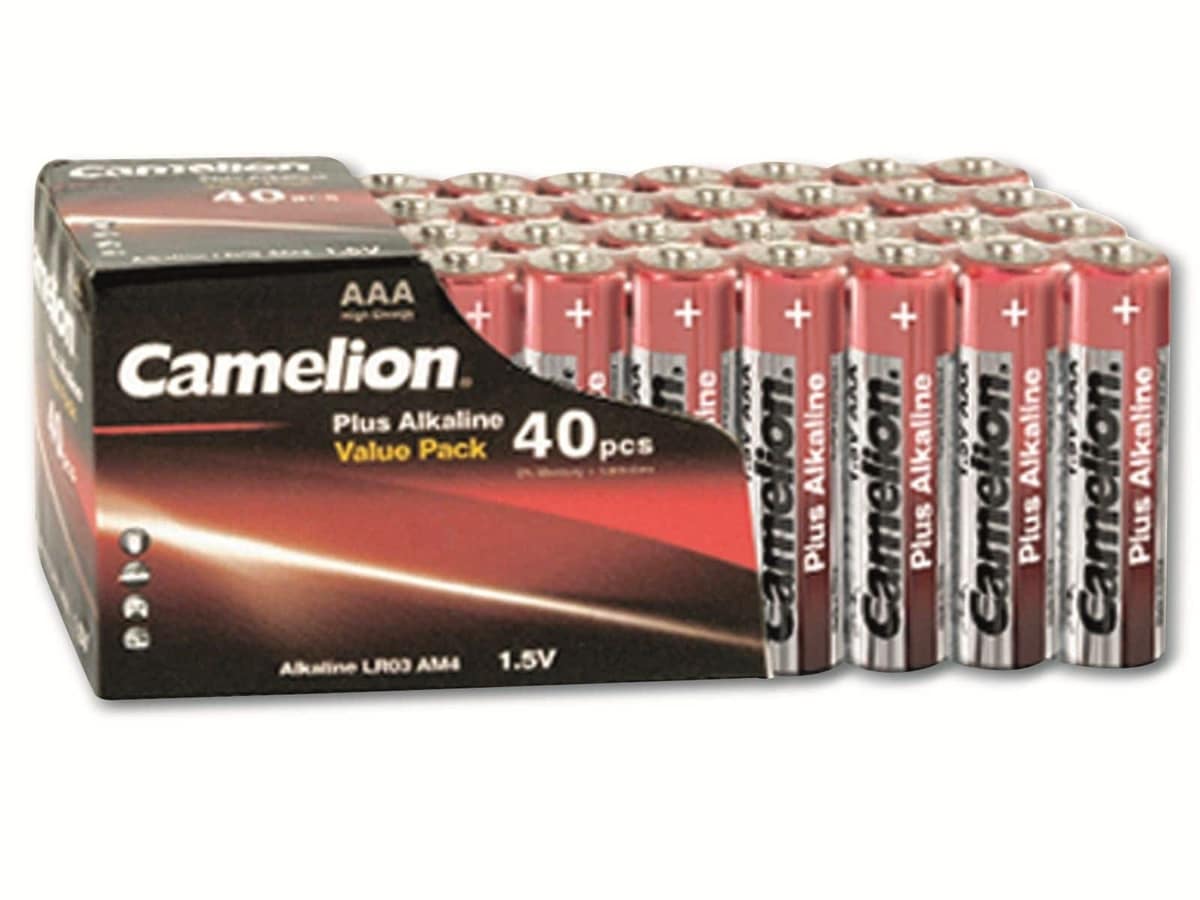 CAMELION Micro-Batterie-Set Plus Alkaline, 40 Stück von Camelion