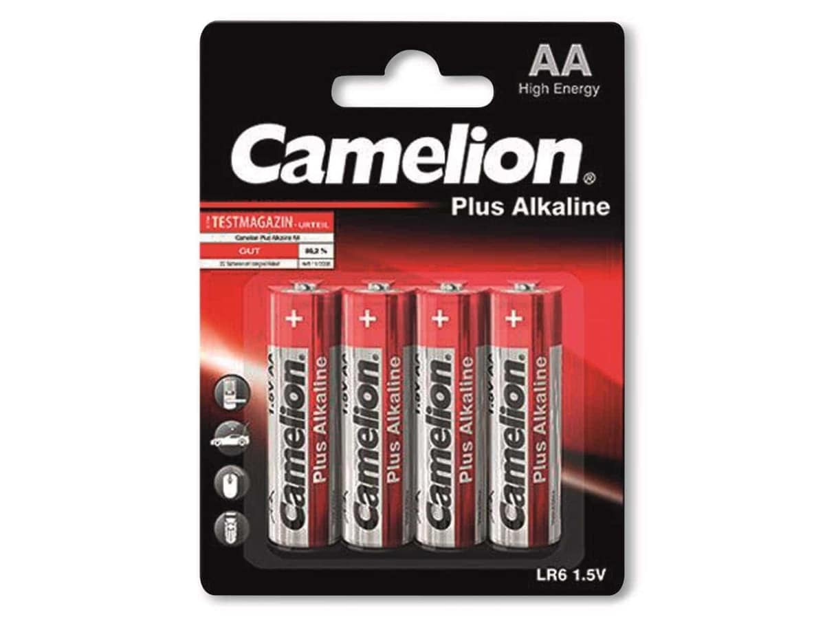 CAMELION Mignon-Batterie, Plus-Alkaline, LR6, 4 Stück von Camelion