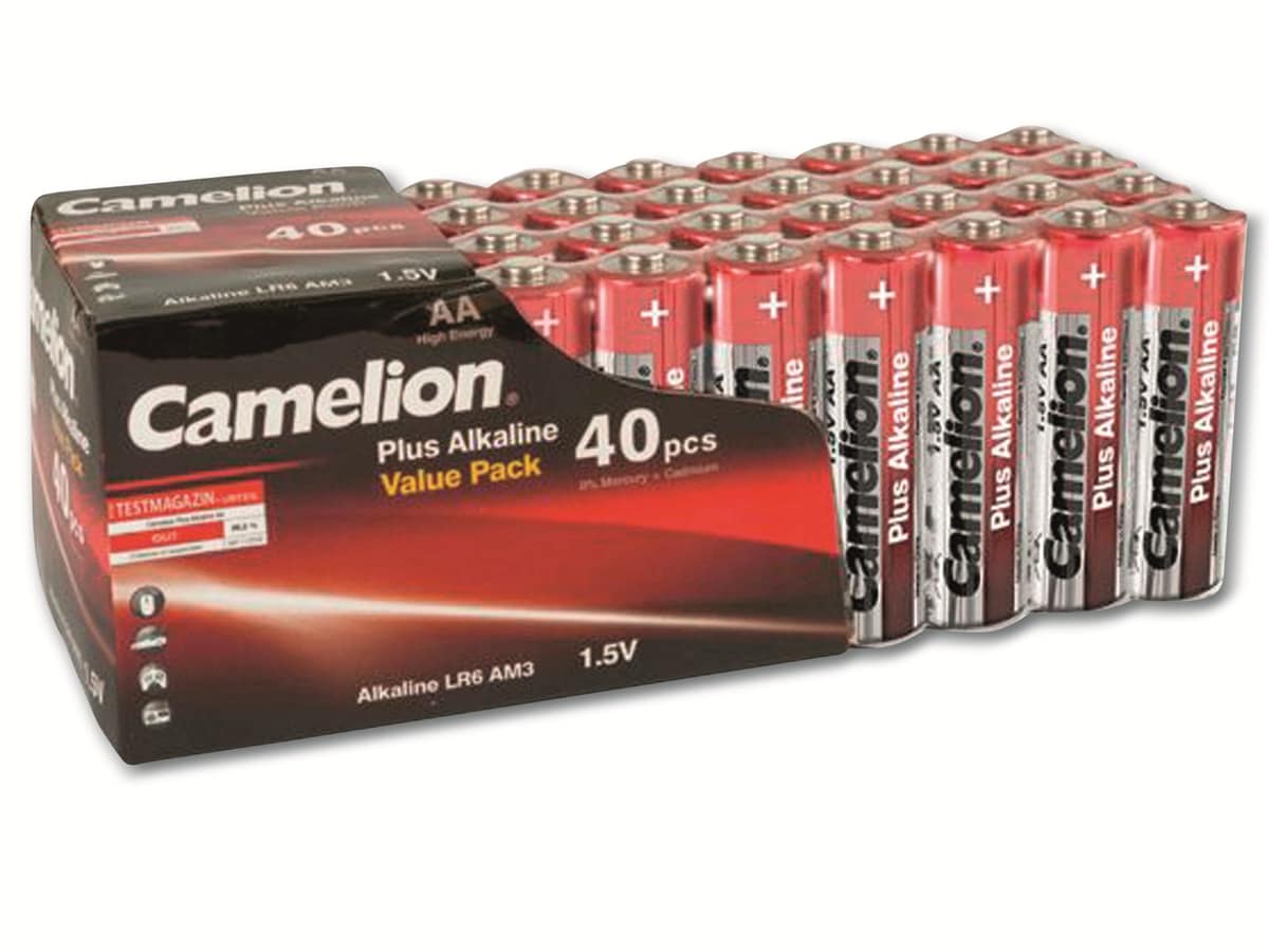 CAMELION Mignon-Batterie-Set Plus Alkaline, 40 Stück von Camelion