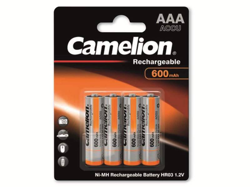 CAMELION NiMH-Micro-Akku 600 mAh, 4 Stück von Camelion