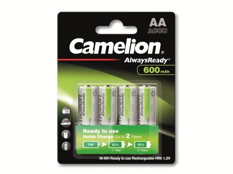 CAMELION NiMH-Mignon-Akku AlwaysReady, 600 mAh, 4 Stück von Camelion