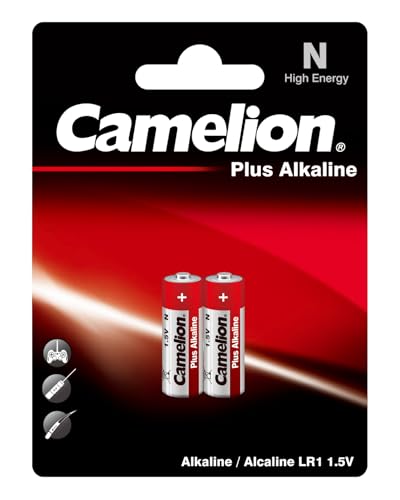 Camelion 11000201 - Plus Alkaline High Energy Batterie N/LR1/Lady mit 1,5 Volt, 2er Set, Kapazität 750 mAh von Camelion