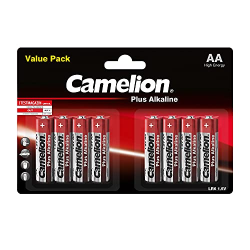 Camelion 11044806 Plus Alkaline Batterien LR6/AA/Mignon, 8er-Pack von Camelion