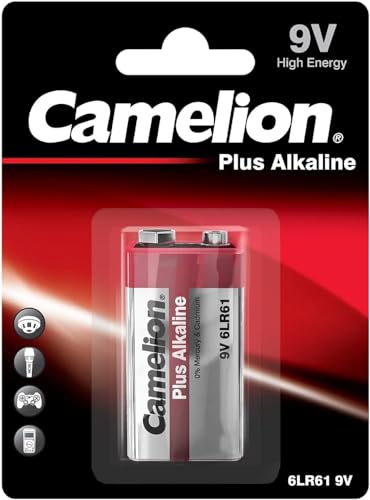 Camelion 11100122 Plus Alkaline Batterien 6LF22 9 Volt Block/ 1 Stück Schrumpfverpackung von Camelion