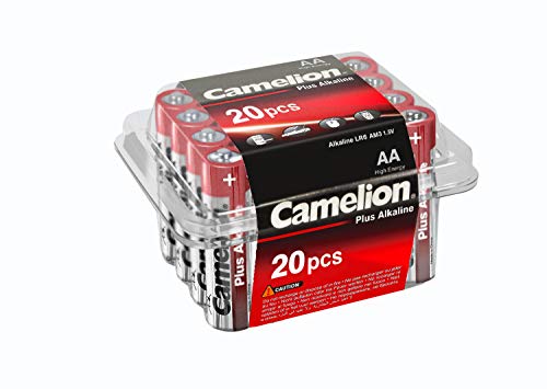 Camelion 11102006 - Batterien Plus Alkaline AA / LR6, 20 Stück, Kapazität 2700 mAh, leistungsstarke Einwegbatterien für elektronische Geräte zur optimalen Energieversorgung von Camelion