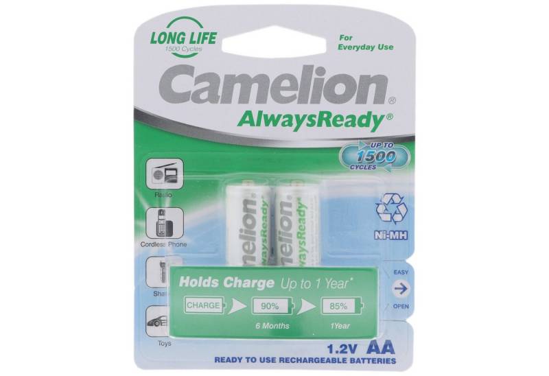 Camelion 12 Stück Vorteilspack AA, Mignon LR6, HR6, NiMH Akku mit 1,2V 800mAh Akku 800 mAh (1,2 V) von Camelion