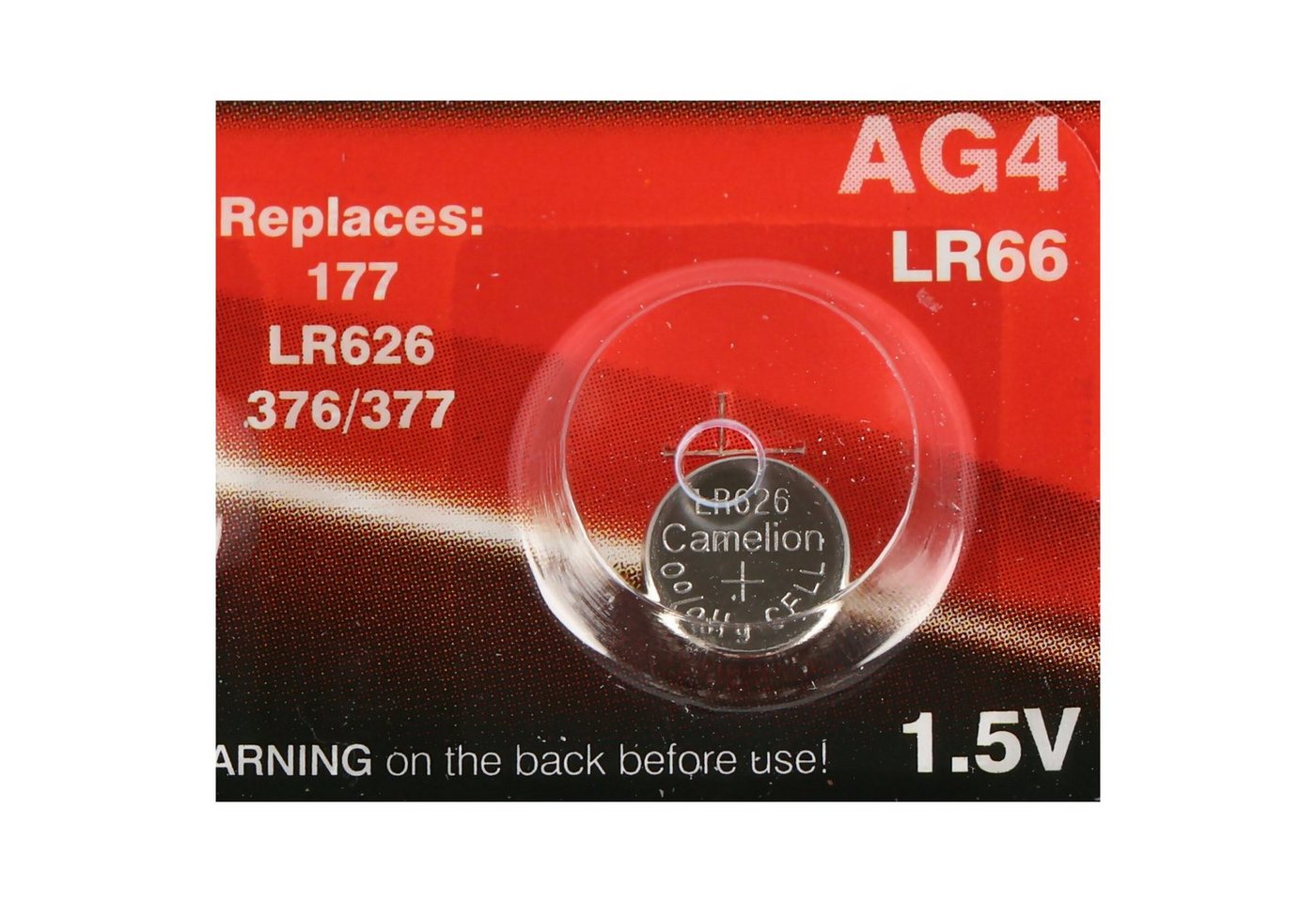 Camelion 1er Stück Marken Knopfzelle AG 4 Batterie entspricht V376, V377 Knopf Knopfzelle, (1,5 V) von Camelion