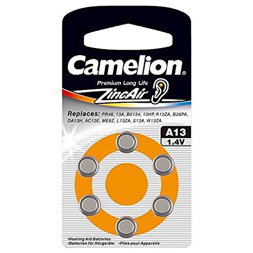 Camelion 3 Pack 6 Knopfzellen Hörgeräte Zink Air A13/ZL13 1,4 V Camelion 3 Pack 6 Knopfzellen Hörgeräte Zink Air A13/ZL13 1,4 V von Camelion
