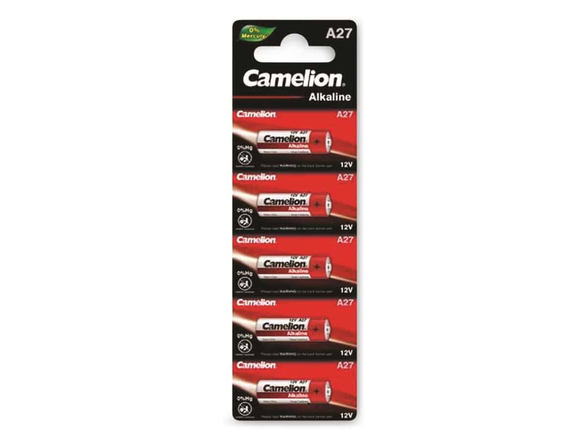 Camelion CAMELION 12V-Batterie, Plus Alkaline, A27, 5 Stück Batterie von Camelion
