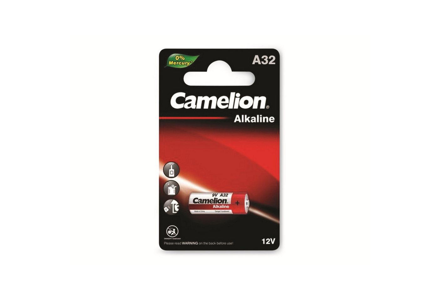 Camelion CAMELION 9V-Batterie, Plus Alkaline, A32 Batterie Camelion CAMELION 9V-Batterie, Plus Alkaline, A32 Batterie von Camelion