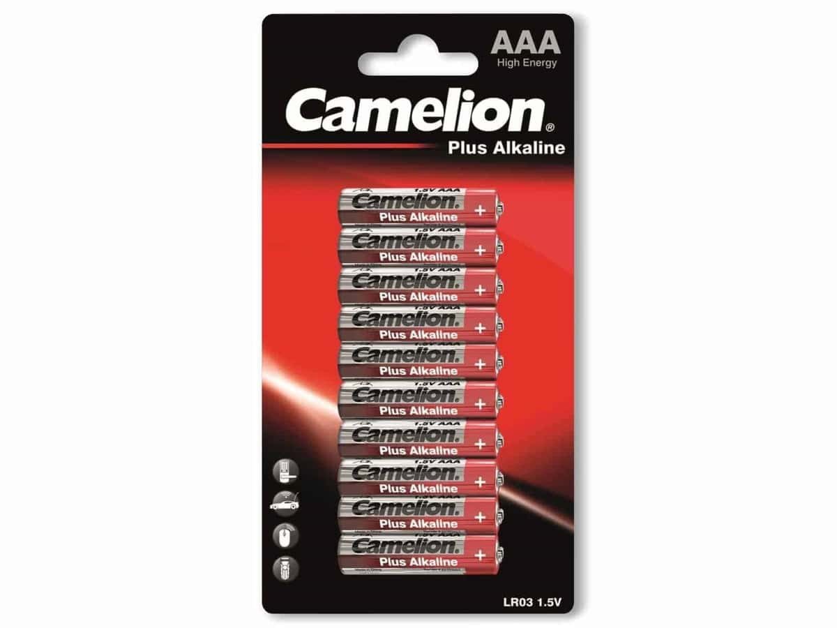 Camelion CAMELION Micro-Batterie, Plus-Alkaline, LR03, 10 Batterie von Camelion