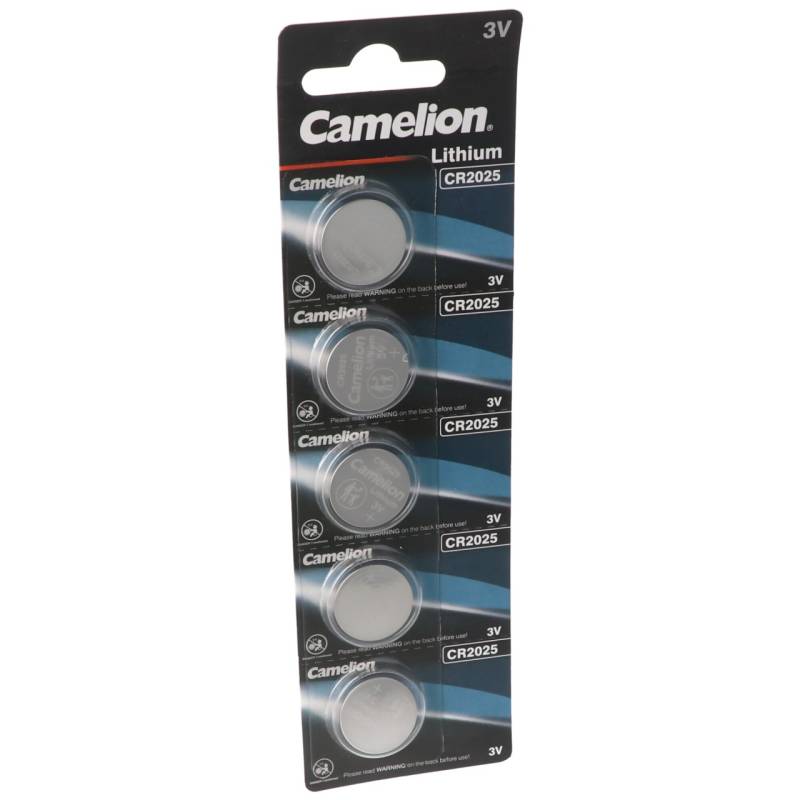 Camelion CR2025 Lithium Batterie im praktischen 5er Set von Camelion
